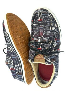 Twisted X Women's Kicks Aztec Multi Pattern Casual Canvas Shoes Size 8M WCA0056
